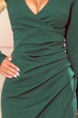 Numoco Dámske asymetrické šaty Chaparent zelená L
