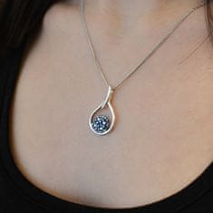 Evolution Group Nadčasový strieborný náhrdelník s kryštálmi Swarovski 32075.1 (retiazka, prívesok)