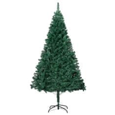 Vidaxl Umelý vianočný stromček s hustým ihličím, zelený 240 cm, PVC