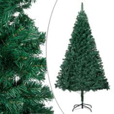 Vidaxl Umelý vianočný stromček s LED a súpravou gulí zelený 120 cm PVC