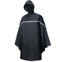 Vidaxl Willex Pončo do dažďa s kapucňou, univerzálna veľkosť, čierne