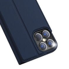 Dux Ducis Skin Pro knižkové kožené puzdro na iPhone 12 Pro Max, modré