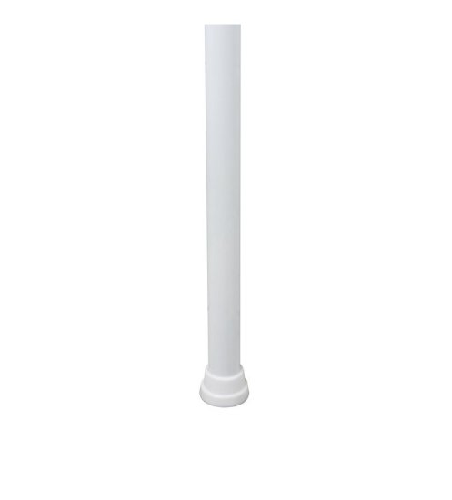 Compactor rohová tyč s nastaviteľnými poličkami do sprchy, lakovaná oceľ - plast, 20 x 20 x 165/275 cm