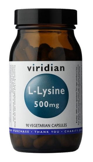 VIRIDIAN nutrition L-Lysine, 90 kapsúl