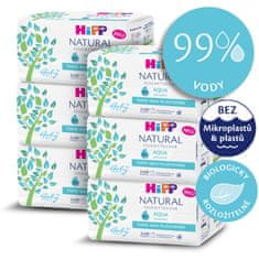 HiPP Babysanft Čistiace vlhčené obrúsky Aqua Natural 6 x 2 x 60 ks
