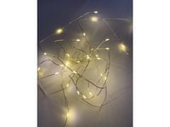 commshop Vonkajšie vianočné mikro reťaz 10m (100 LED) - teplá biela