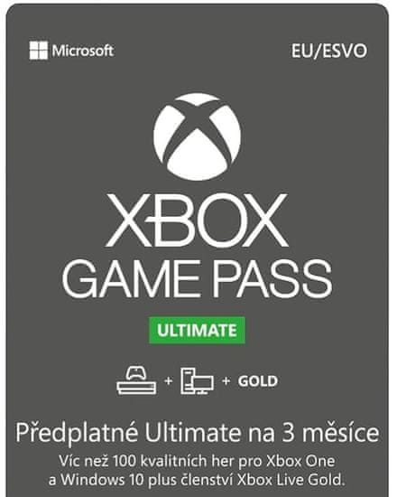 Microsoft Xbox Game Pass Ultimate 3 mesiace (QHX-00006)