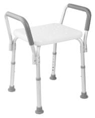 HomeLife Kúpeľňová stoličky výškovo staviteľná Z120, biela