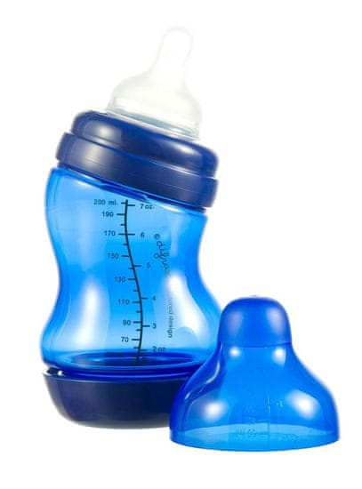 Difrax Dojčenská S-fľaštička, široká, Antikolik 200 ml