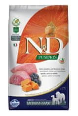 N&D N & D Pumpkin DOG Adult M / L Lamb & Blueberry 2,5kg