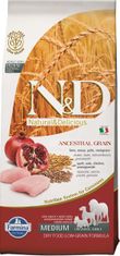 N&D ANCESTRAL GRAIN Dog LG Chicken, Spelt, Oats & Pomegranate Adult Medium & Maxi 12 kg