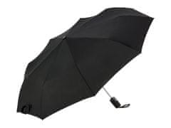 Cachemir Leather pánsky plne automatický skladací dáždnik Farba: Čierna
