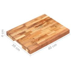 Petromila vidaXL Doska na krájanie 40x30x4 cm masívne akáciové drevo