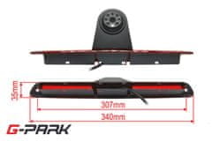 G-PARK Parkovacia CCD kamera pre Mercedes Sprinter / VW Crafter v brzdovom svetle.