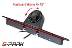 G-PARK Parkovacia CCD kamera pre Mercedes Sprinter / VW Crafter v brzdovom svetle.