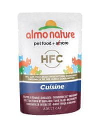 Almo Nature HFC Cuisine WET CAT filet z tuniaka a homár 24x55 g