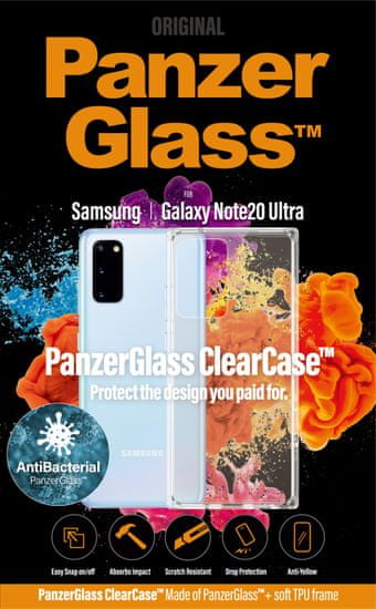 PanzerGlass ClearCase Antibacterial pre Samsung Galaxy Note 20 Ultra 0255