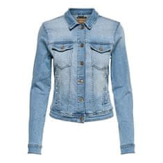 ONLY Dámska džínsová bunda ONLTIA LIFE Regular Fit 15177241 Light Blue Denim (Veľkosť 34)