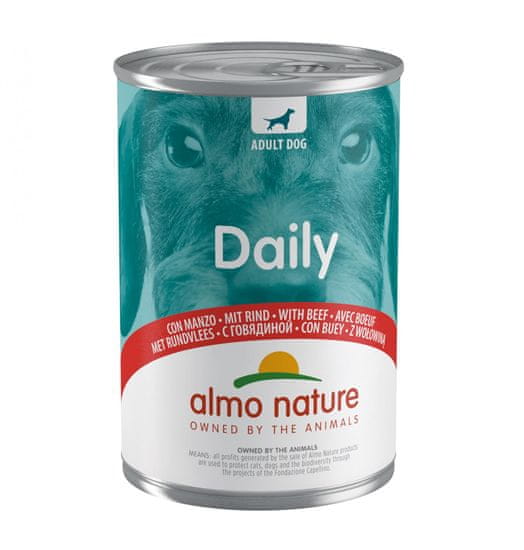 Almo Nature Daily Menu WET DOG s hovädzím 24 x 400 g