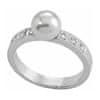 Majorica Strieborný prsteň s perlou a kamienkami 12563.01.2.913.010.1 (Obvod 53 mm)