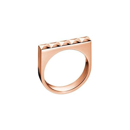 Calvin Klein Bronzový prsteň Edge KJ3CPR1001