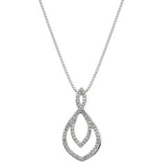Hot Diamonds Strieborný náhrdelník s pravým diamantom Lily DP733