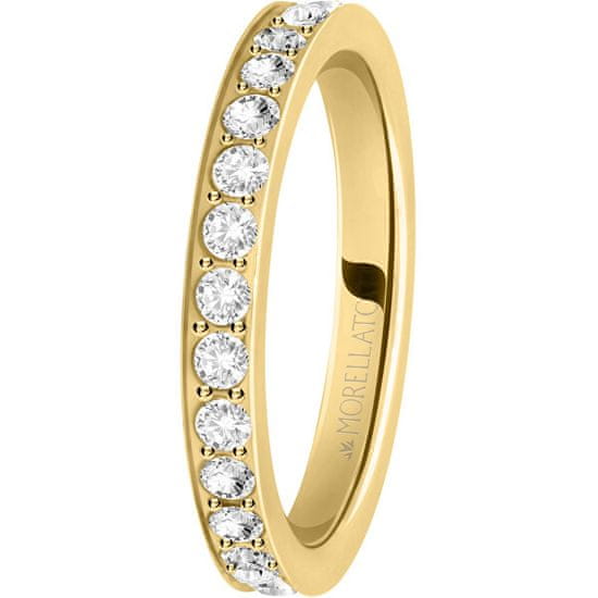 Morellato Pozlátený prsteň s kryštálmi Love Rings SNA39