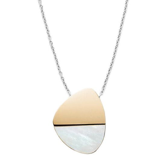 Skagen Bicolor oceľový náhrdelník s perleťou SKJ1303998