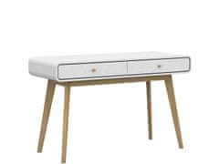 Danish Style Pracovný stôl Calin, 120 cm, biela