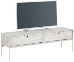 Danish Style TV stolík Fray, 140 cm, biela