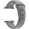 Silikonový řemínek pro Apple Watch - Šedý 42/44/45/49 mm - S/M