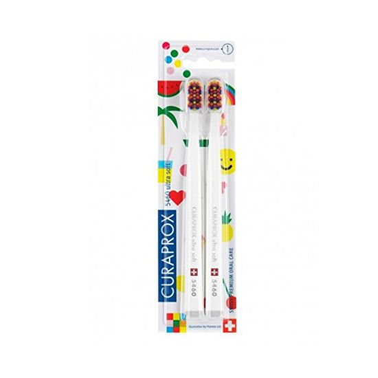 Curaprox Veľmi jemná zubná kefka 5460 Ultra Soft Duo pack – Pop Art Edition