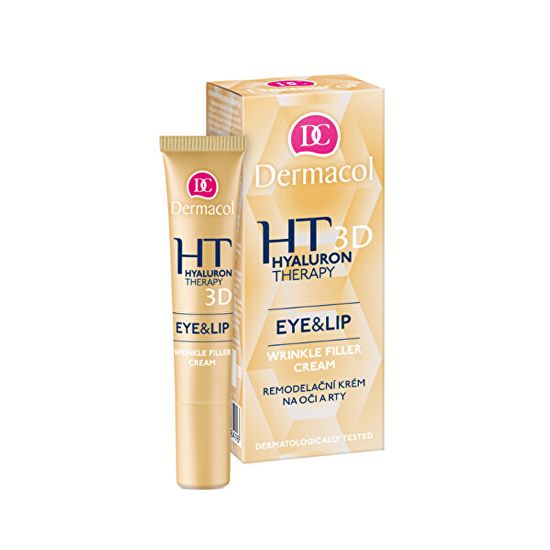 Dermacol Remodelačný krém na oči a pery (Hyaluron Therapy 3D Eye & Lip Wrinkle Filler Cream) 15 ml