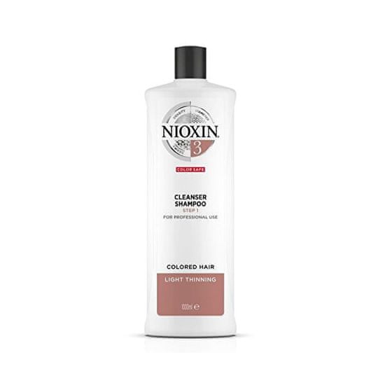 Nioxin Čistiace šampón pre jemné farbené mierne rednúce vlasy System 3 (Shampoo Cleanser System 3 )