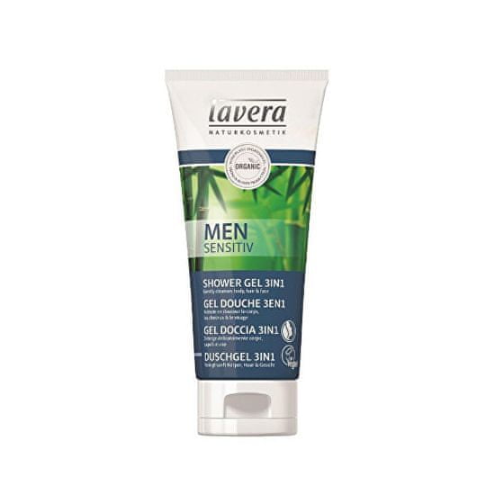 Lavera Vlasový a telový šampón pre mužov 3v1 (Gently cleanses Skin & Care ) 200 ml