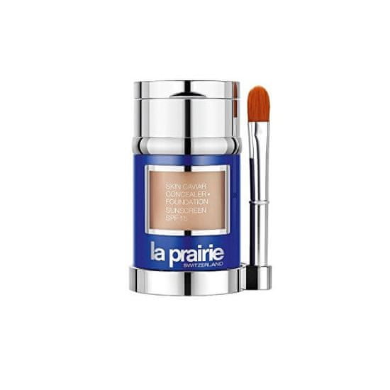 La Prairie Luxusné tekutý make-up s korektorom SPF 15 (Skin Caviar Concealer Foundation) 30 ml + 2 g