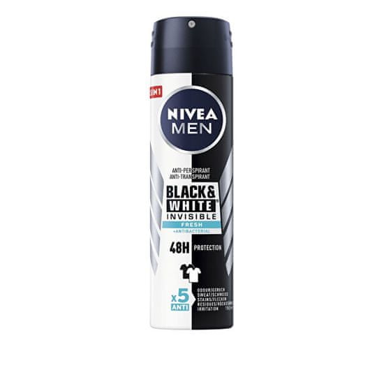 Nivea Antiperspirant v spreji Invisible For Black & White Fresh Men (Anti-Perspirant For Men ) 150 ml