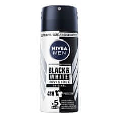 Nivea Antiperspirant v spreji pre mužov Invisible For Black & White (antiperspirant) 100 ml
