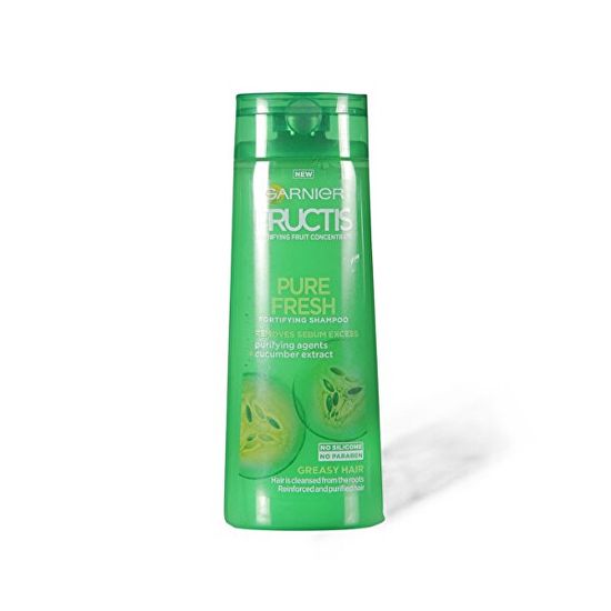 Garnier Posilňujúci šampón na rýchlo sa mastiace vlasy Fructis ( Pure Fresh Strengthening Shampoo)