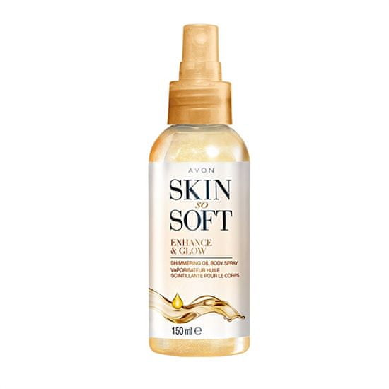 Avon Rozjasňujúci trblietavý telový olej v spreji Skin So Soft ) Shimmering Oil Body Spray) 150 ml