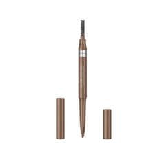Rimmel Ceruzka na obočie s kefkou Brow This Way (Fill & Sculpt Eyebrow Definer) (Odtieň 003 Dark Brown)