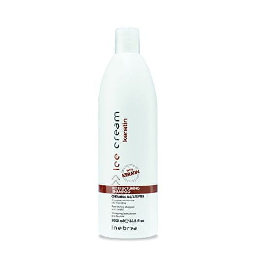 Inebrya Reštrukturačná šampón s keratínom Ice Cream Keratin (Restructuring Shampoo)