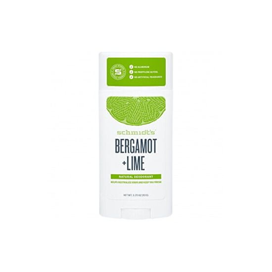 Schmidt’s Tuhý dezodorant bergamot + limetka (Signature Bergamot + Lime Deo Stick) 58 ml