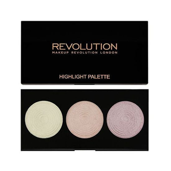 Makeup Revolution Paletka 3 rozjasňovač (Highlighter Palette - Highlight) 15 g