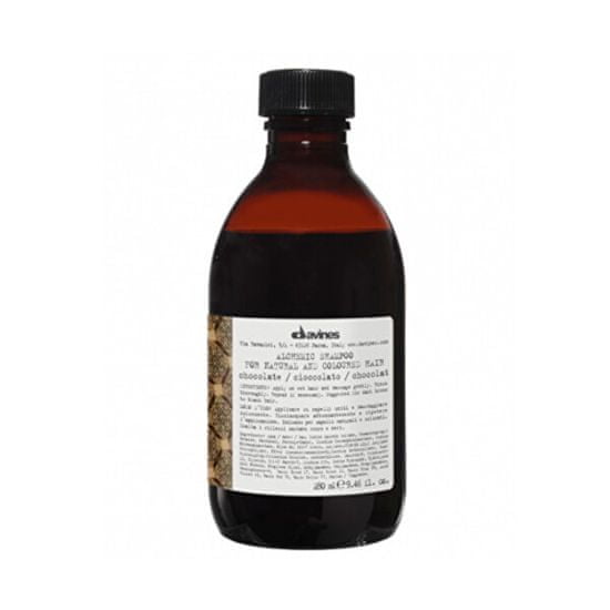 Davines Šampón zvýrazňujúce tmavo hnedú až čiernu farbu vlasov Alchemic (Chocolate Shampoo) 280 ml
