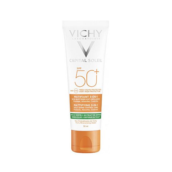 Vichy Zmatňujúci ochranný krém na tvár 3v1 Capital Soleil SPF 50+ 50 ml