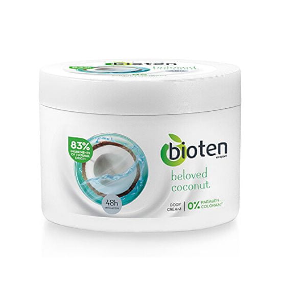 Bioten Hydratačný telový krém s kokosom Beloved Coconut ( Body Cream) 250 ml