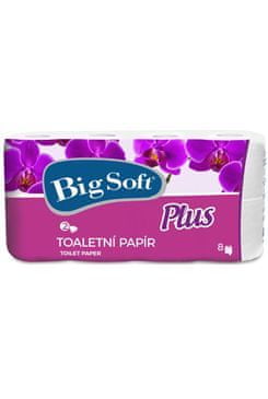 Big Soft Wc toaletný papier parfumovaný 2V biely 7 + 1ks