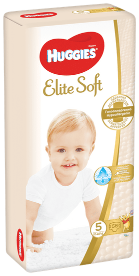 Huggies Elite Soft (12-22 kg) 56 ks
