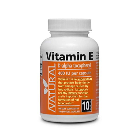 Natural Vitamín E 400 IU prírodný 100 kapslí
